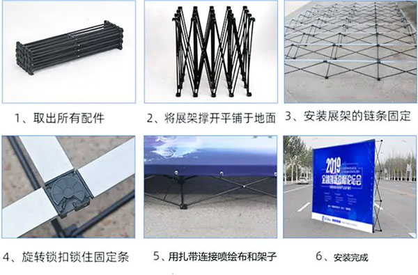 成都噴繪公司解析拉網展架安裝方法